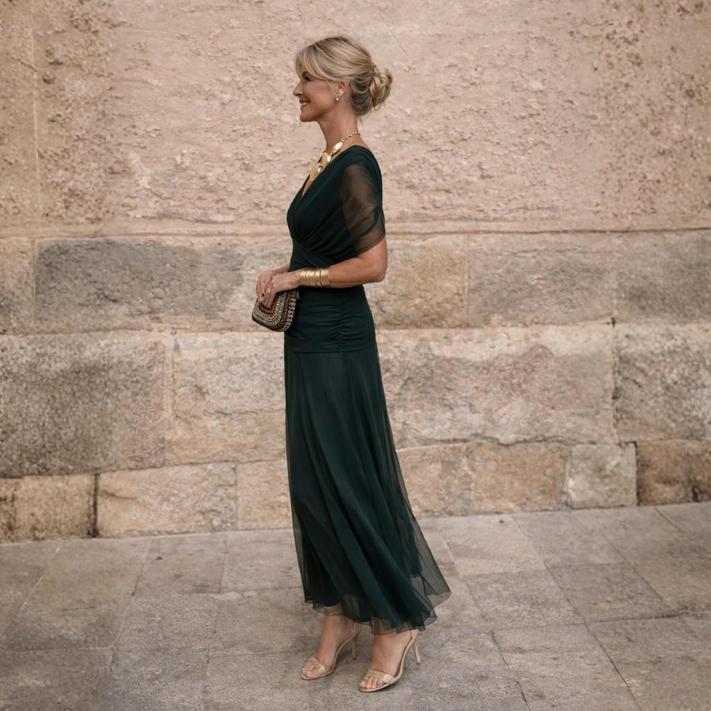 Lydia | Off-Shoulder Maxi Dress