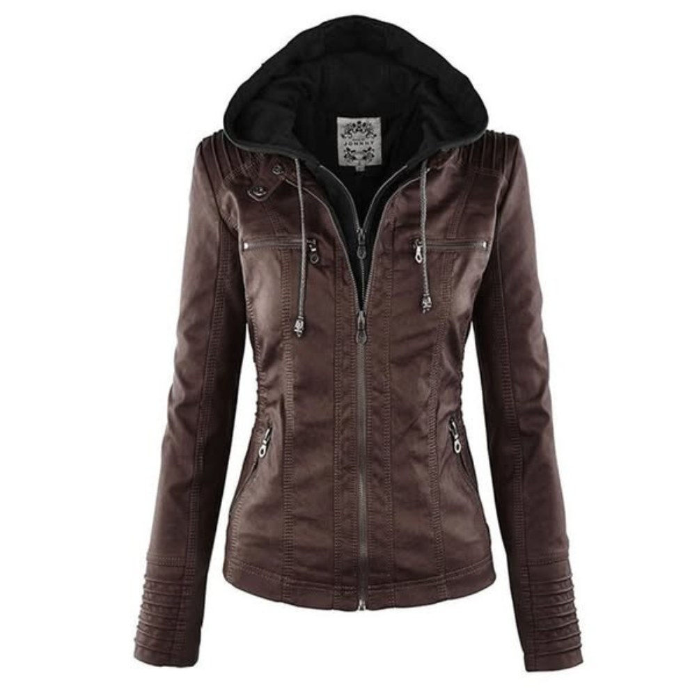Faux Leather Jacket Women, Soft and Warm