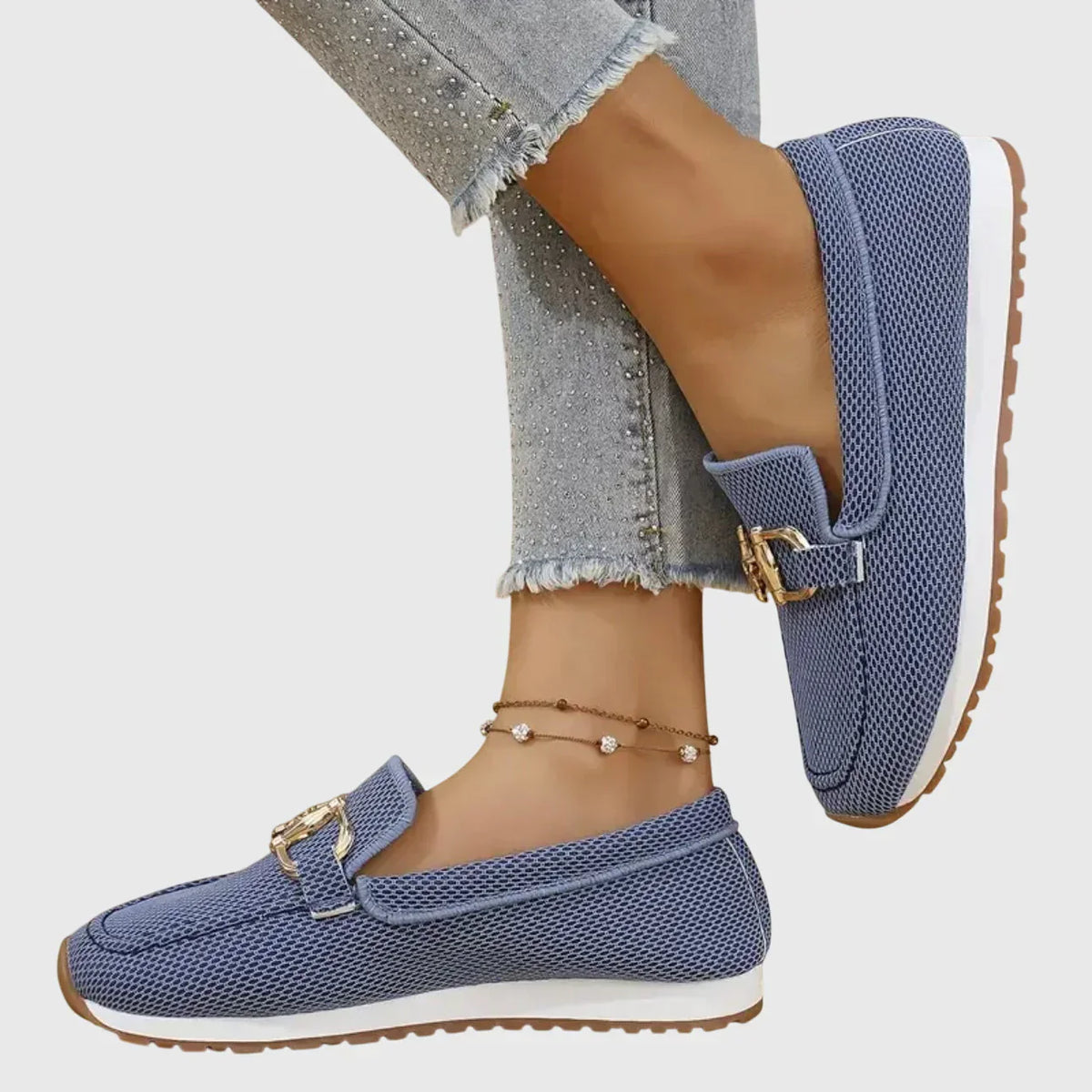 CHIARA Comfort Moccasins for Women – Gray