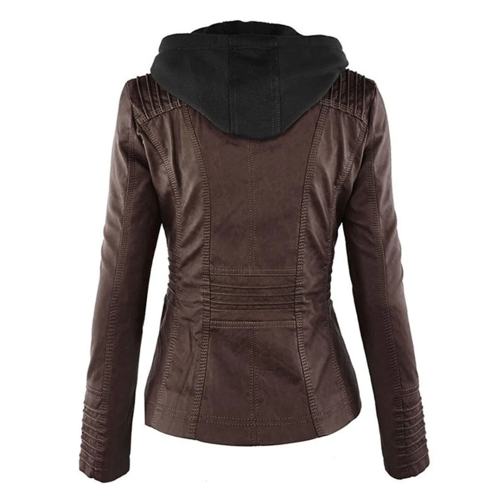 Faux Leather Jacket Women, Soft and Warm