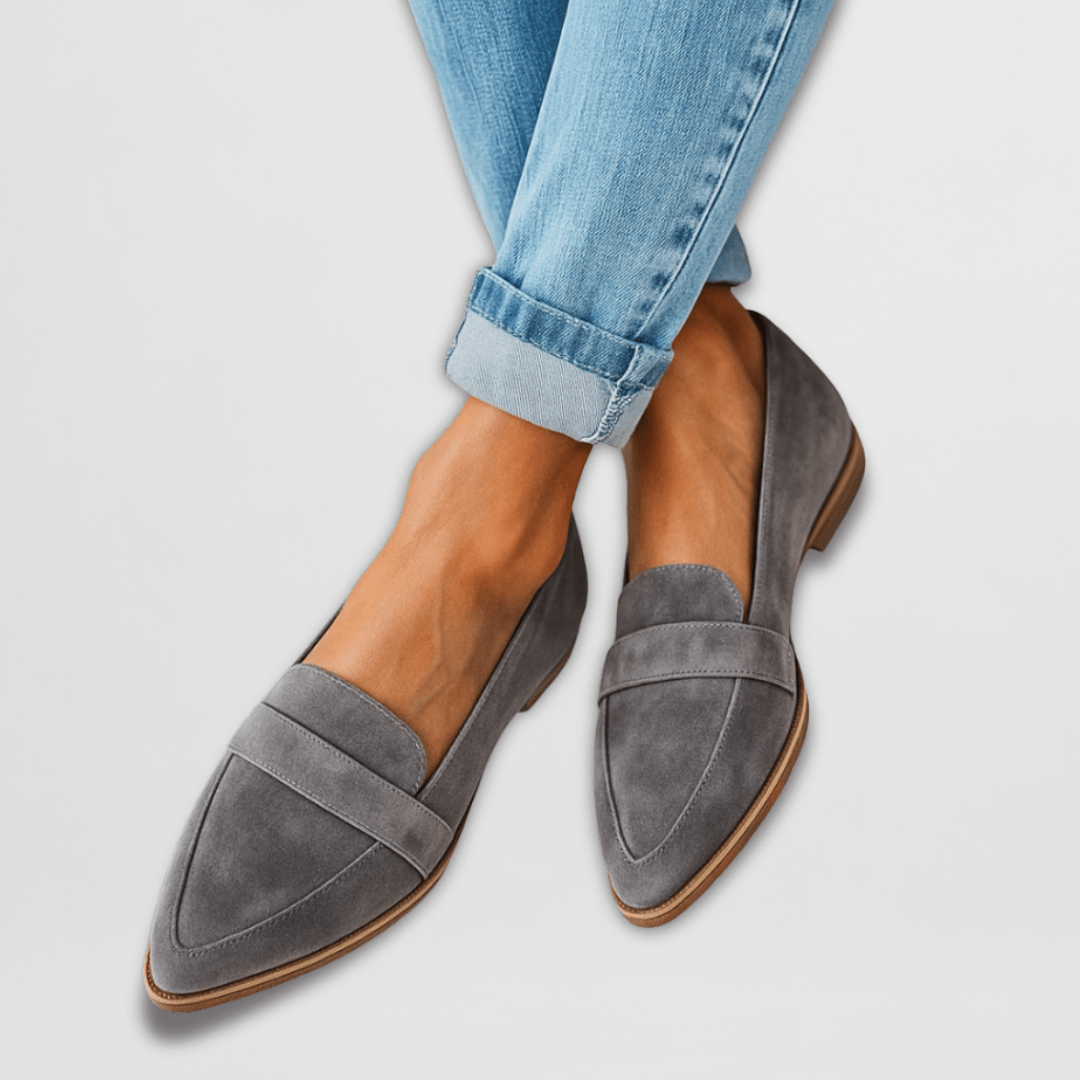 Helen Soft Black Orthopedic Loafers for Women