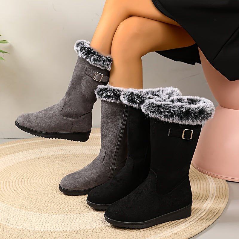 Winter Boots Women Fur Lined Warm