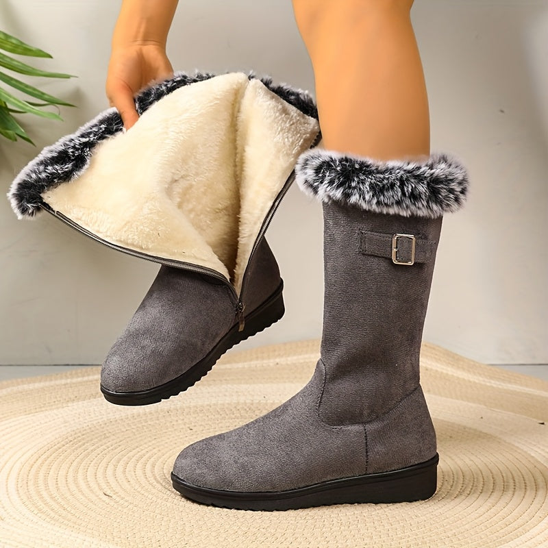 Winter Boots Women Fur Lined Warm