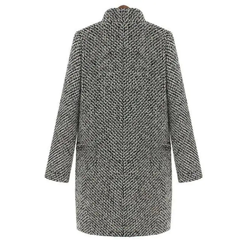 Women's Long Wool-Blend Coat, Classic Cut