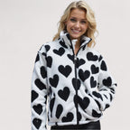 Reversible Jacket Women with Heart Design