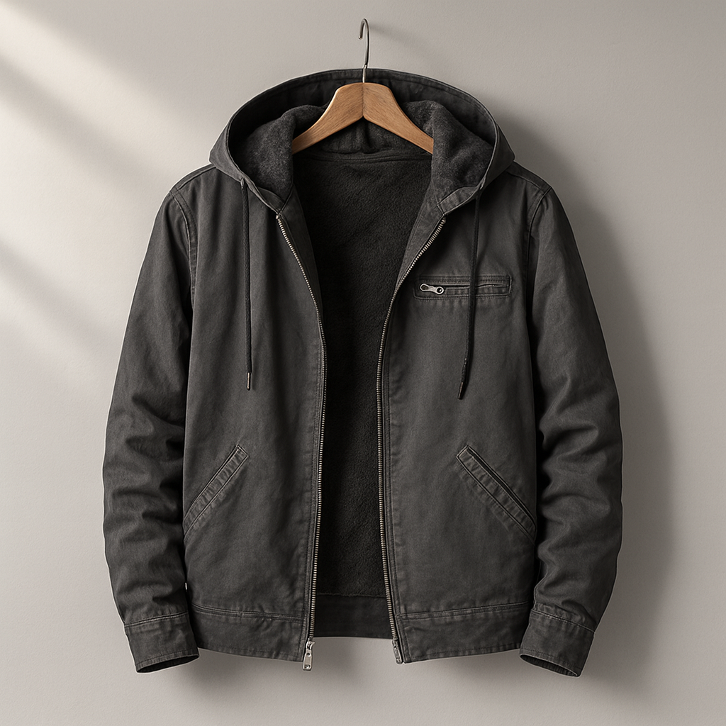 Hooded Jacket Men, Rugged with Soft Lining