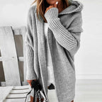 Cardigan Women, Hooded and Oversized for Winter