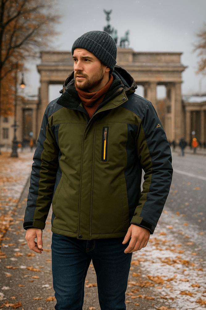 Waterproof Jacket Men, Warm for Winter Days