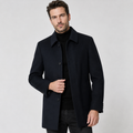 Men's Long Wool Coat, Classic for Winter