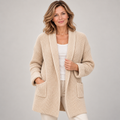Women's Taupe Cardigan, Soft and Casual