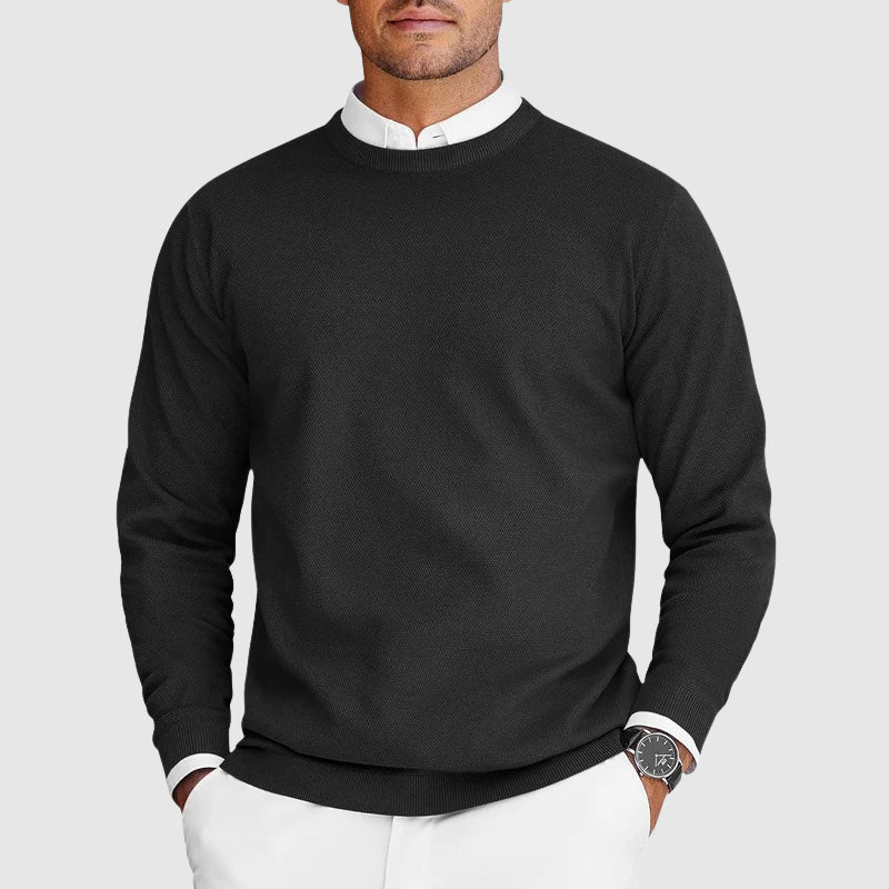 Men's Sweater Crew Neck Basic Knit