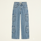 Kiana | Baggy Cargo Jeans mit weitem Bein