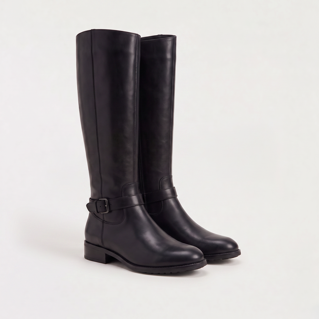 Riding Boots Women Knee High Leather Look