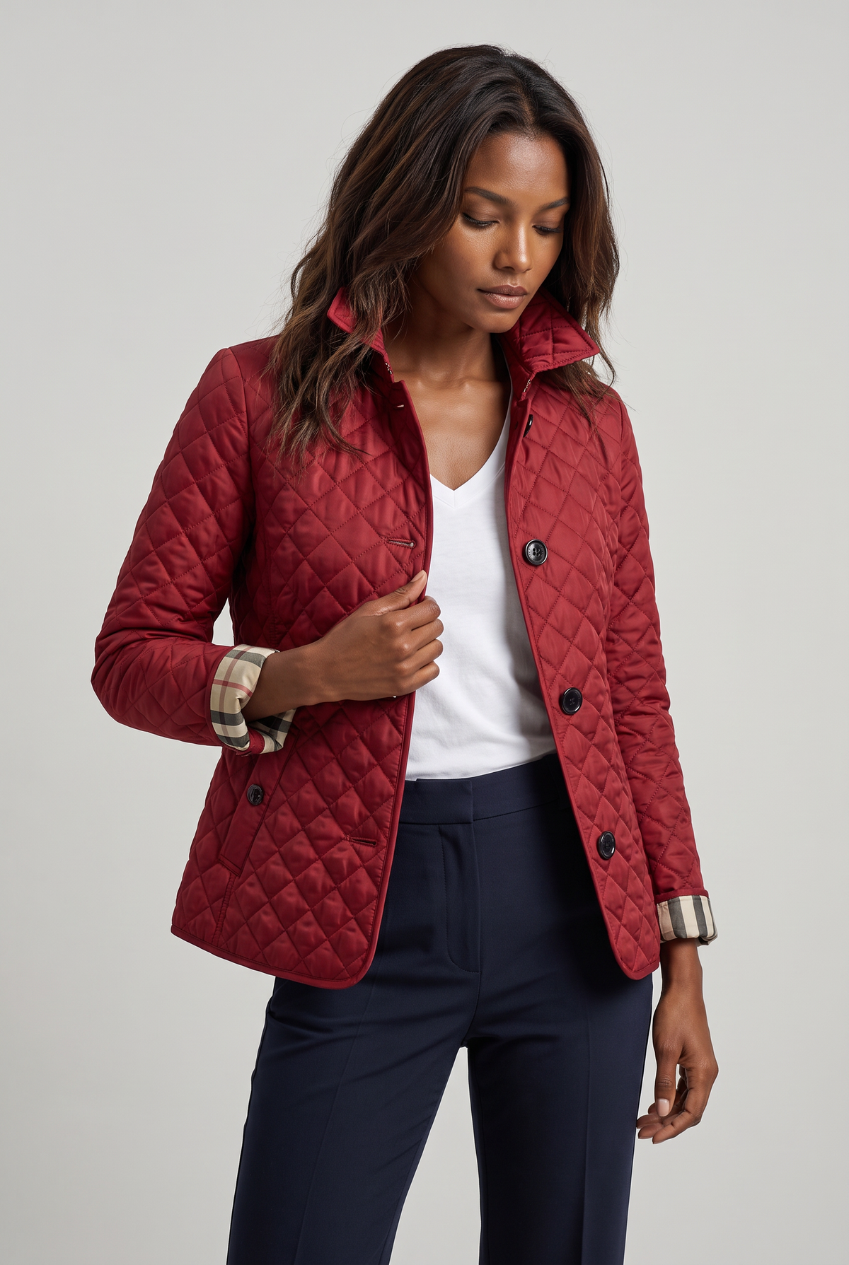 Quilted Jacket Women, Lightweight for Transitional Weather
