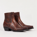 Men's Boots Western Square Toe Pull On