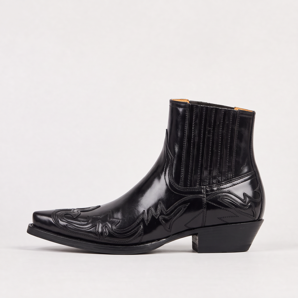 Men's Boots Western Square Toe Pull On