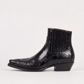 Men's Boots Western Square Toe Pull On