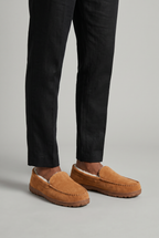 Men's Slippers Moccasin Suede Look