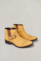 Men's Boots Western Harness Strap Pointed Toe