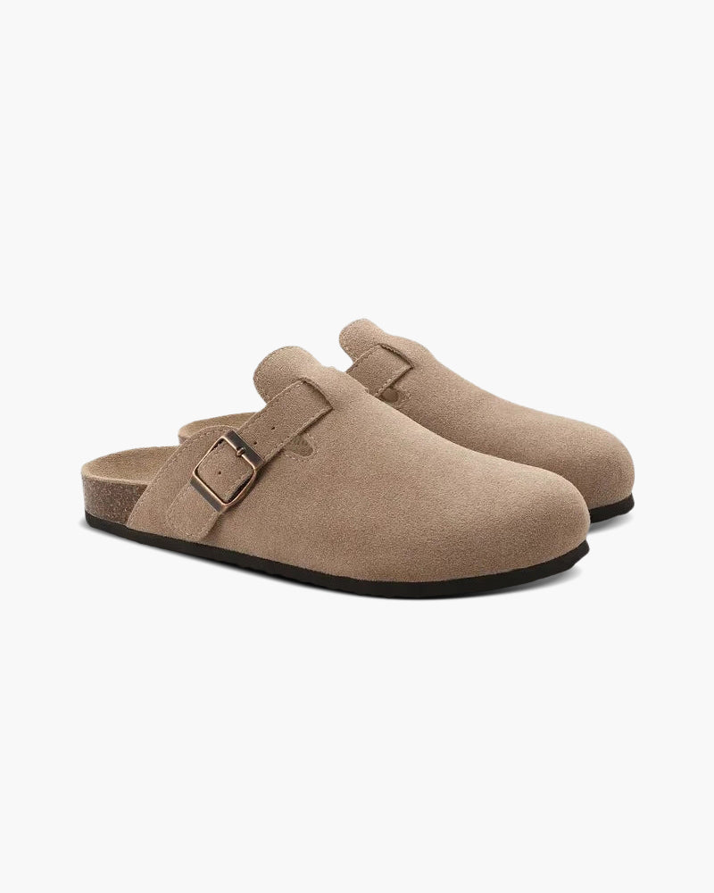 Luke | Unisex Suede Clog – Comfortable Slide with Ergonomic Footbed