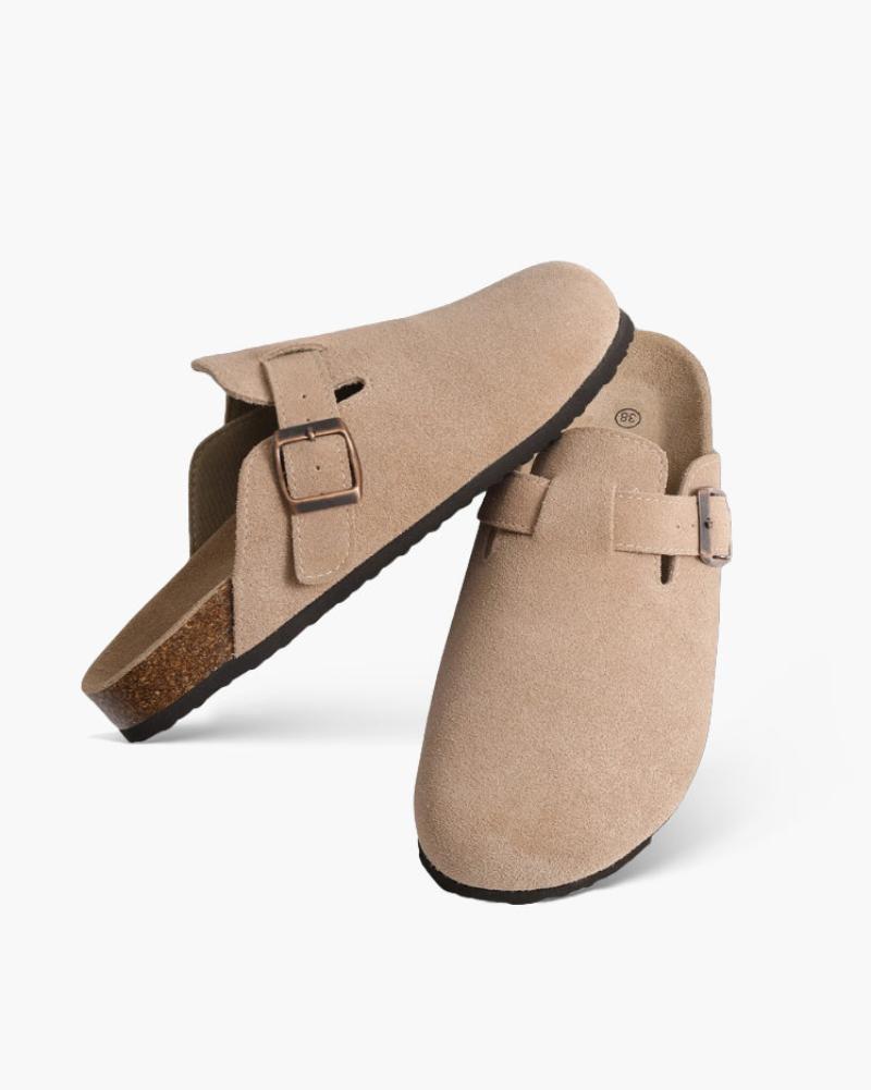 Luke | Unisex Suede Clog – Comfortable Slide with Ergonomic Footbed