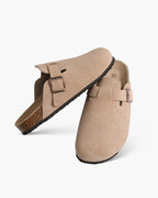 Luke | Unisex Suede Clog – Comfortable Slide with Ergonomic Footbed