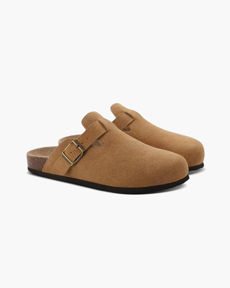 Luke | Unisex Suede Clog – Comfortable Slide with Ergonomic Footbed