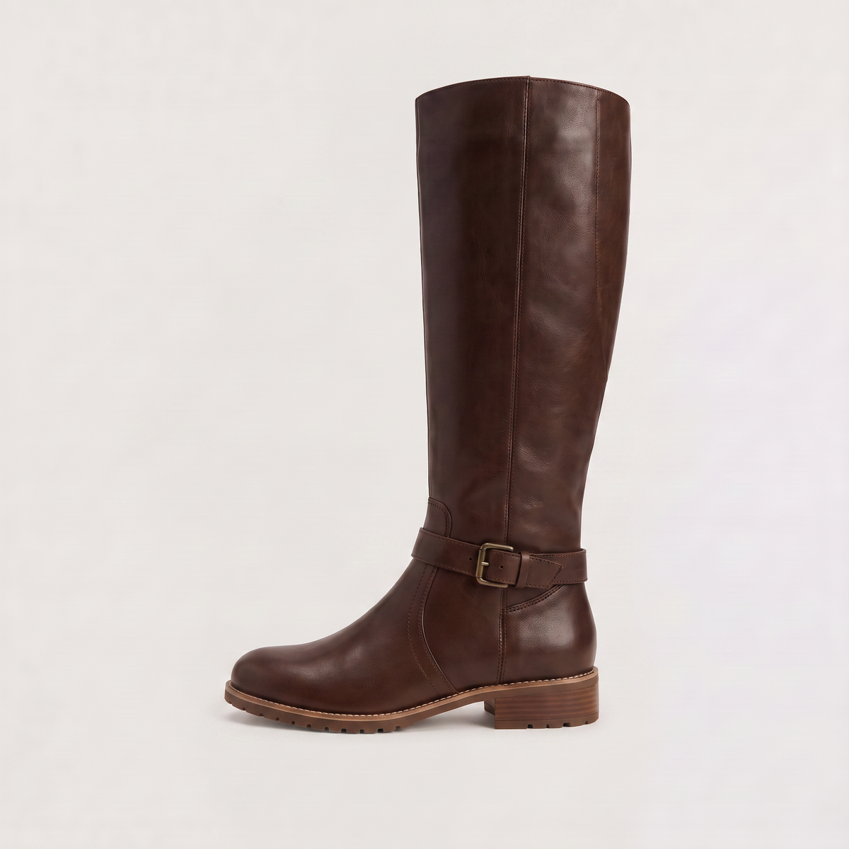 Riding Boots Women Knee High Leather Look