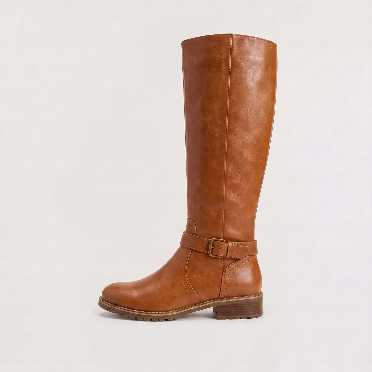Riding Boots Women Knee High Leather Look