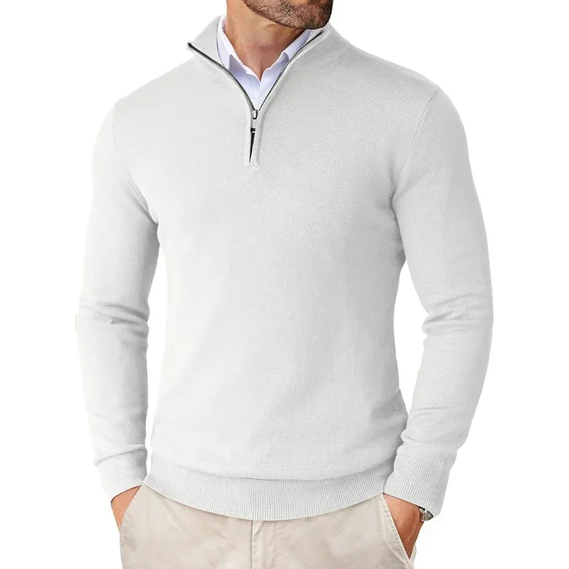 Men's Sweater Half Zip Classic Soft