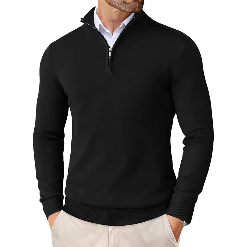 Men's Sweater Half Zip Classic Soft