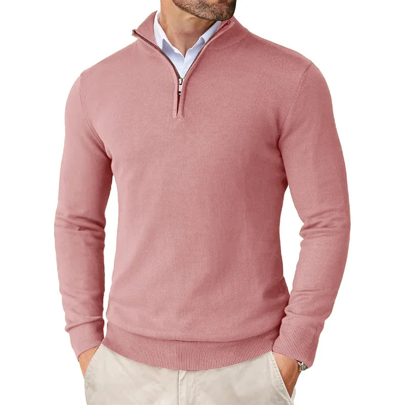 Men's Sweater Half Zip Classic Soft