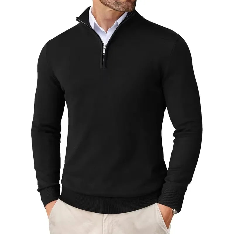 Men's Sweater Half Zip Classic Soft