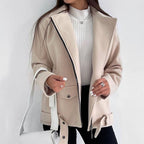 Women's Wool-Look Coat with Belt, Classic and Tailored