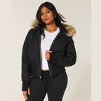 Winter Coat Women, Long with Removable Hood