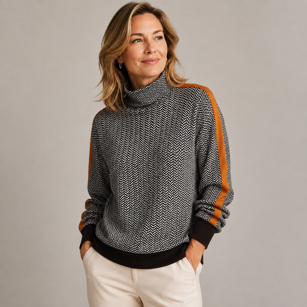 High-Neck Sweater Women, Modern and Comfortable