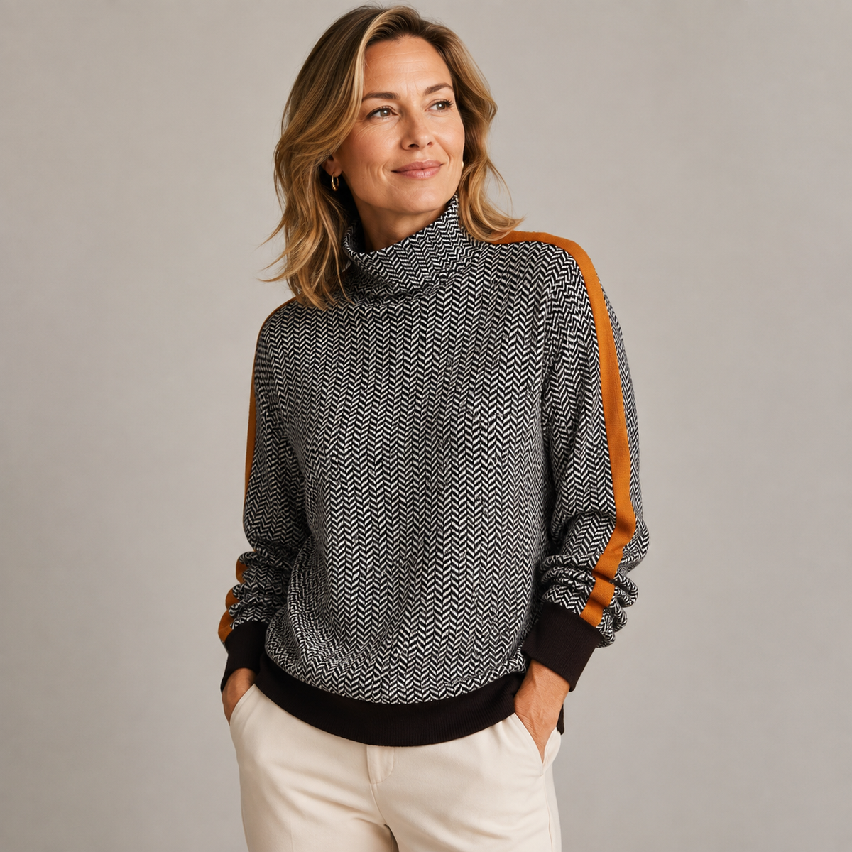 High-Neck Sweater Women, Modern and Comfortable