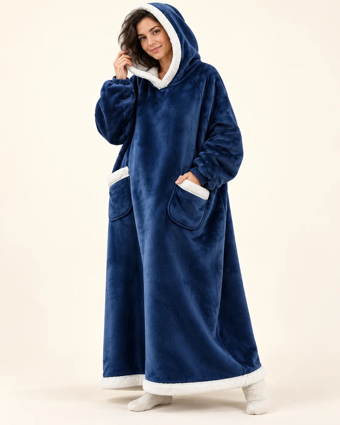 Haven Hoodie Blanket – Oversized Twinning Hoodie for Couples, Soft & Warm
