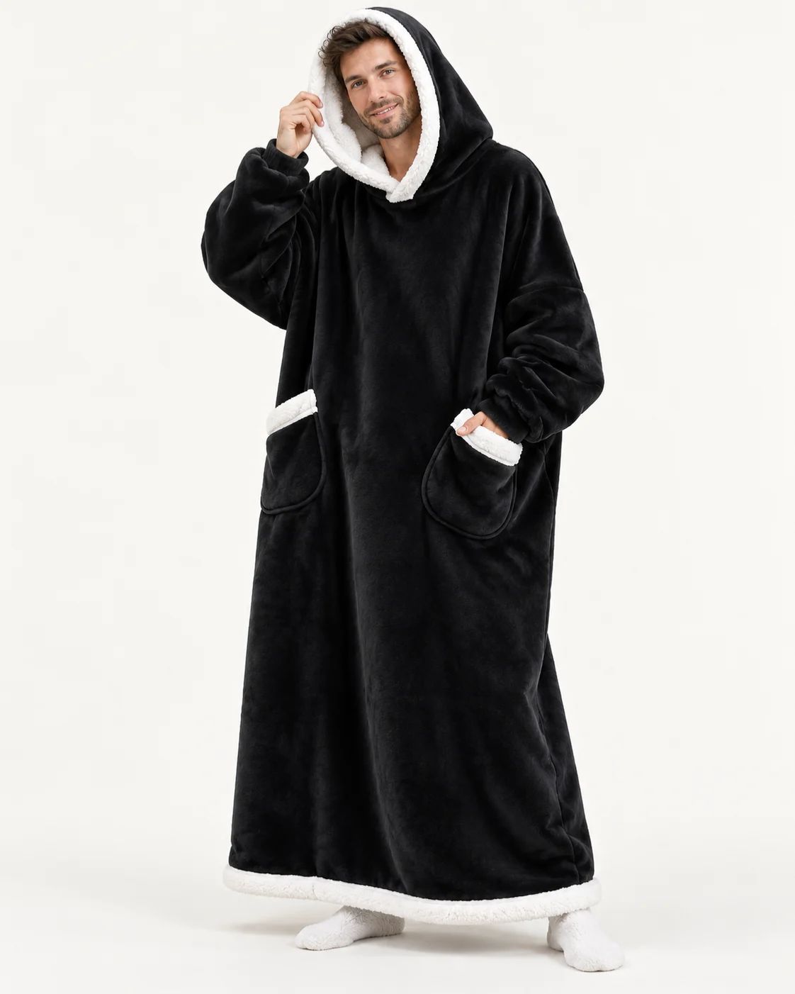 Haven Hoodie Blanket – Oversized Twinning Hoodie for Couples, Soft & Warm