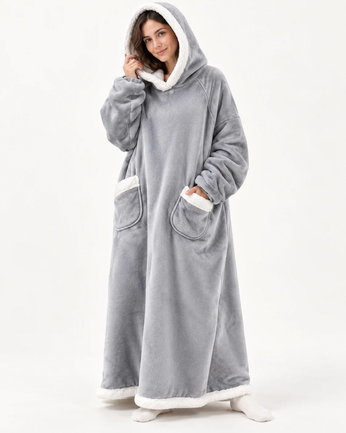 Haven Hoodie Blanket – Oversized Twinning Hoodie for Couples, Soft & Warm