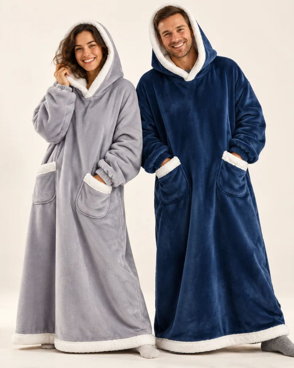 Haven Hoodie Blanket – Oversized Twinning Hoodie for Couples, Soft & Warm