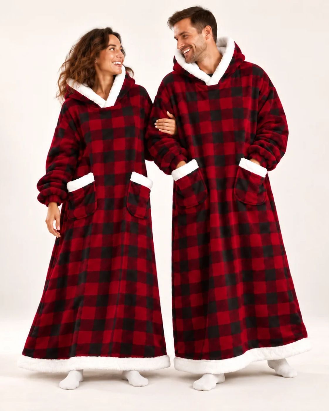 Haven Hoodie Blanket – Oversized Twinning Hoodie for Couples, Soft & Warm