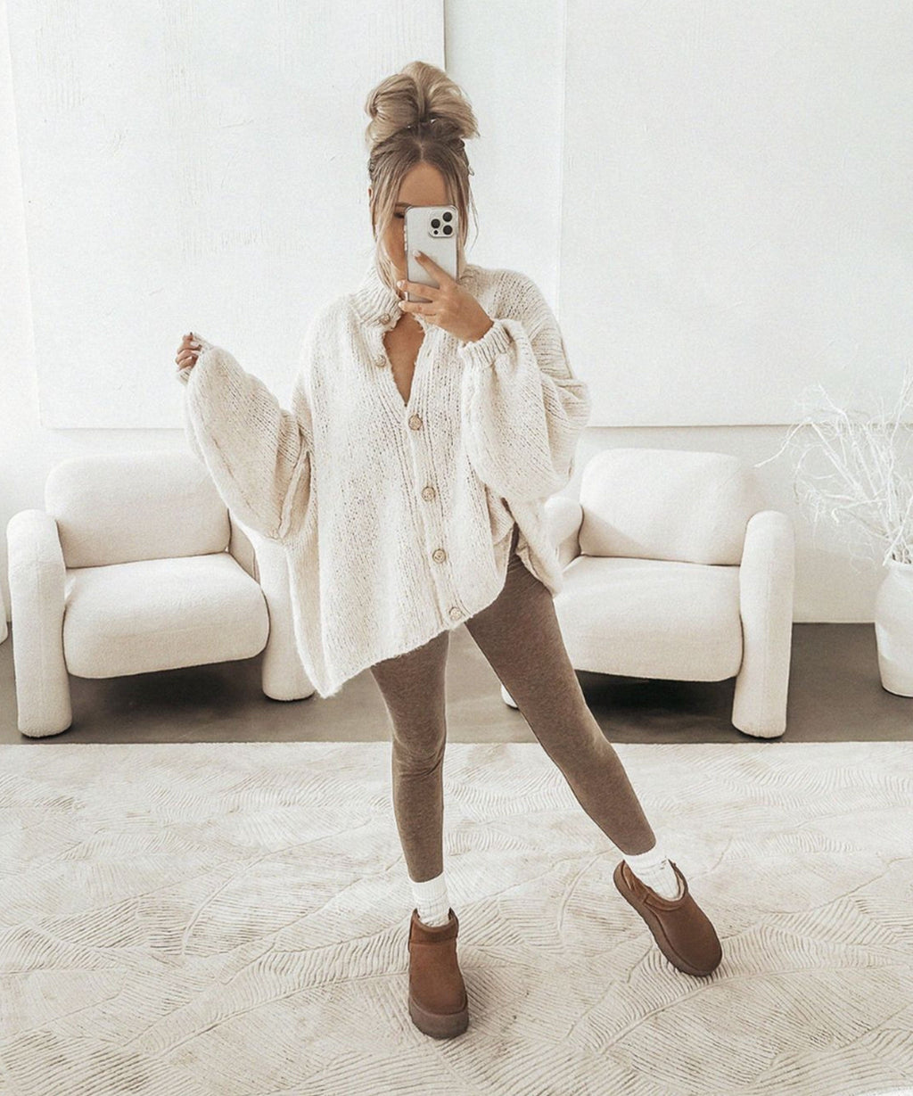 Women's Oversized Cardigan, Soft and Warm
