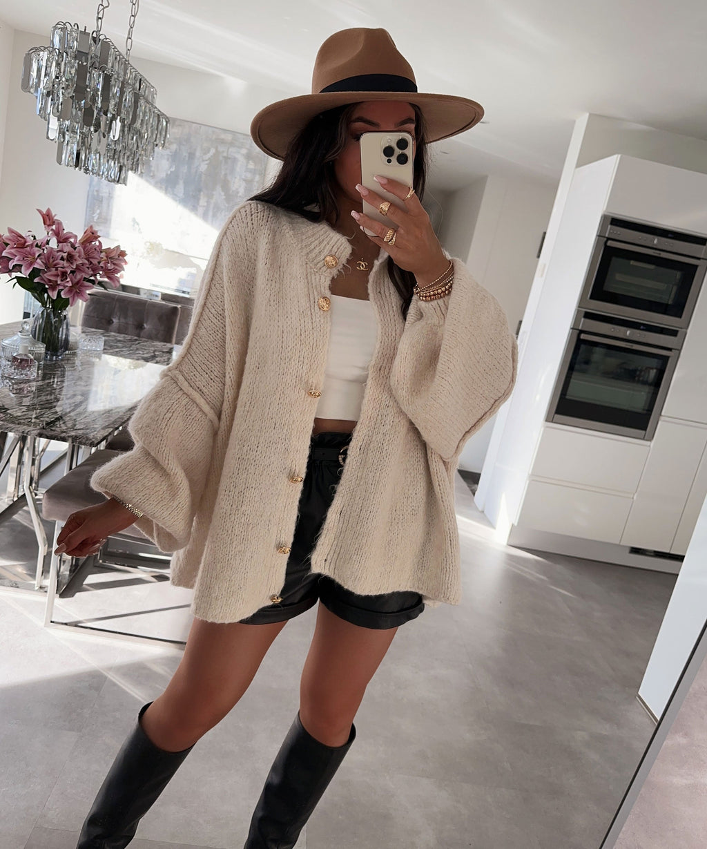 Women's Oversized Cardigan, Soft and Warm