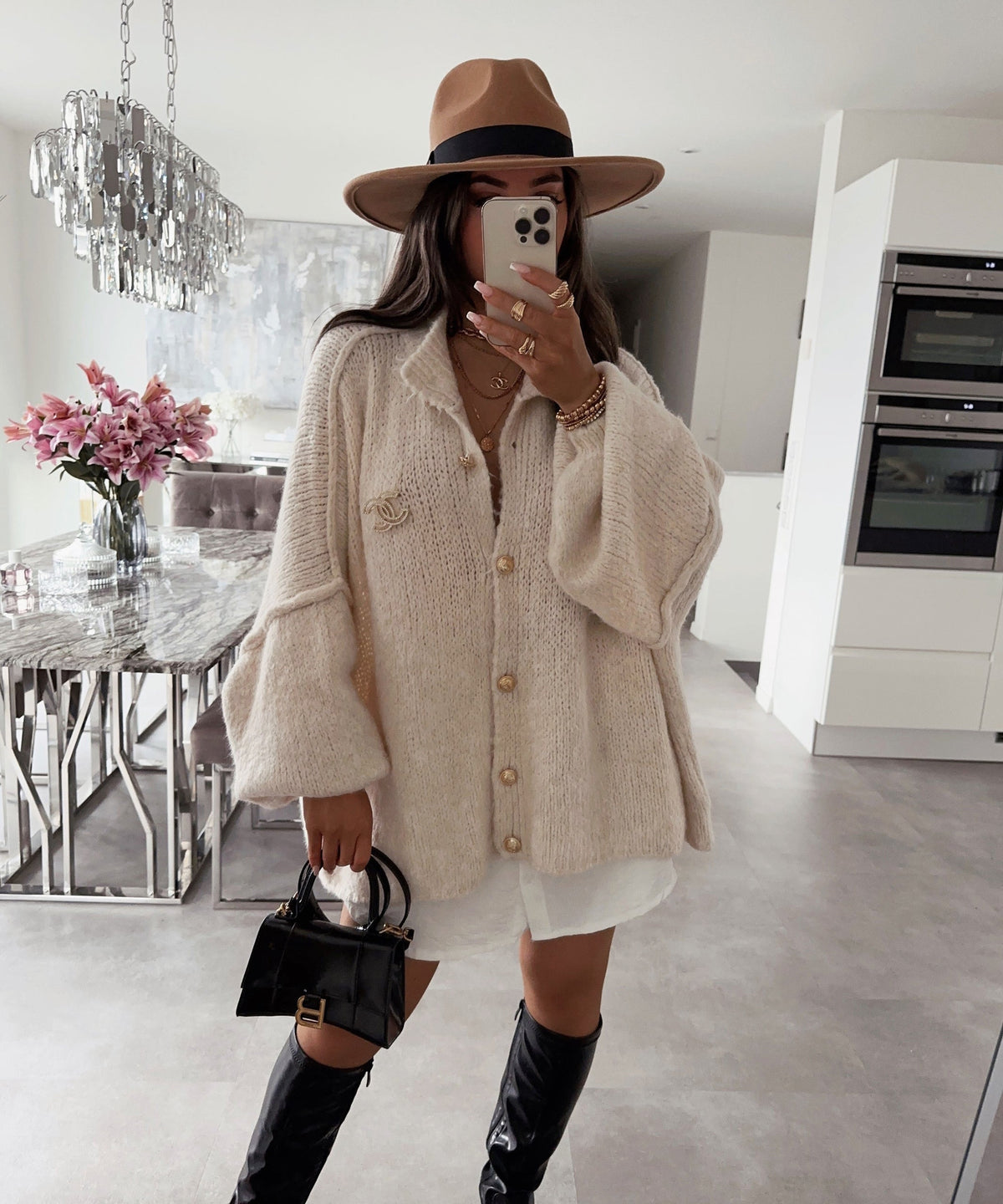 Women's Oversized Cardigan, Soft and Warm