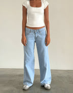MIA Low-Rise Wide-Leg Jeans