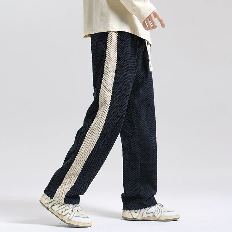 Corduroy Pants Men Wide Leg Sweatpants