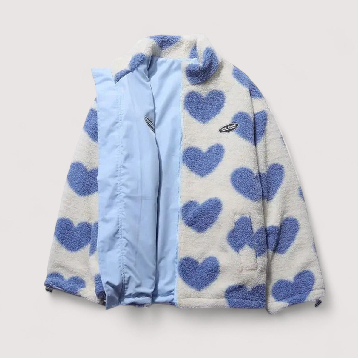 Reversible Jacket Women with Heart Design