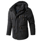 Winter Coat Men, Fleece-Lined with Hood and Plenty of Pockets