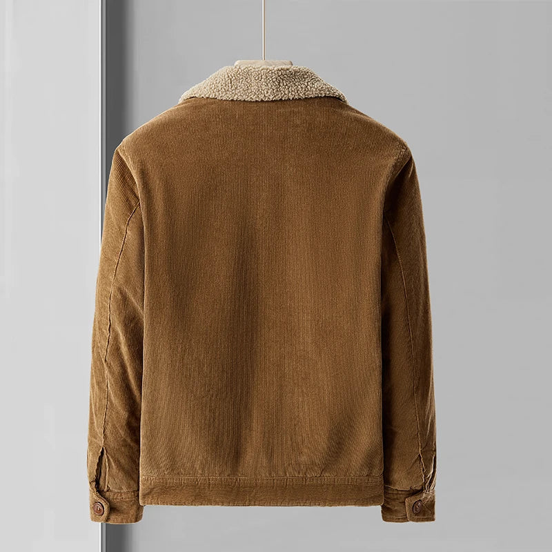 Men's Corduroy Jacket, Sherpa Lined for Winter